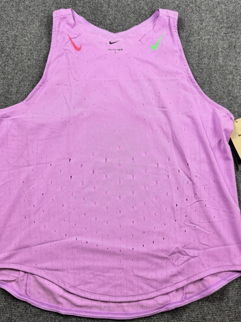 Nike AeroSwift Dri-FIT ADV Running Singlet Women’s XL Pink FN2504-532 0186